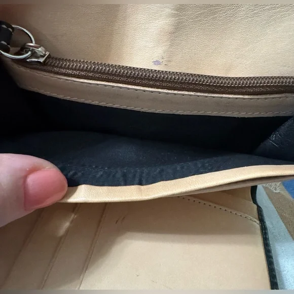 Coach Monogram Black and Gray Tri-fold Wallet - Picture 7 of 8